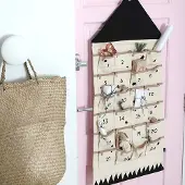 Welikera befüllbarer Adventskalender Adventskalender,Befüllbarer Weihnachts-Adventskalender mit 24 Taschen