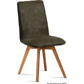 58 aufm Kessel Esszimmerstuhl (8er-Set) Dilga 47x92x60 Schwarz/Khaki