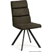 58 aufm Kessel Esszimmerstuhl drehbar (6er-Set) Dessa 47x92x60 Schwarz/Khaki