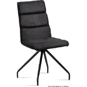 58 aufm Kessel Esszimmerstuhl (6er-Set) Devnet 47x92x60 Schwarz/Anthrazit