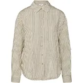 s.Oliver Viskose-Bluse mit Hemdkragen und überschnittenen Schultern