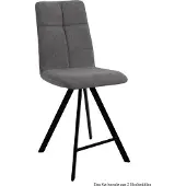 58 aufm Kessel Thekenstuhl drehbar (2er-Set) Drucill 47x109x60 Schwarz/Grau