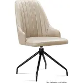 58 aufm Kessel Esszimmerstuhl drehbar (6er-Set) Doreen 52x91x60 Schwarz/Natur