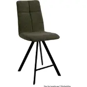 58 aufm Kessel Thekenstuhl (2er-Set) Deirdre 47x109x60 Schwarz/Khaki