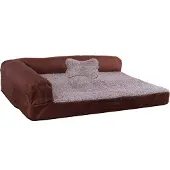 Raikou Hundebett Hundesofa Tierbett Anti Rutsch Braun Melange Gr. 80*60*7cm