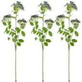 Creativ Green Kunstzweig "Viburnumzweig", blau, H:55cm, Kunststoff, Kunstpflanzen, Kunstzweig, mit traumhaft schönen Blüten