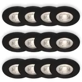 Briloner LED Einbauleuchten 3x4er Set warmweiß IP44 Deckenstrahler Einbauspots