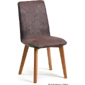 58 aufm Kessel Esszimmerstuhl (2er-Set) Darci 47x92x60 Eiche geölt/Braun