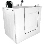 SeniorBad GmbH Sitzbadewanne Senioren Sitzwanne mit Tür S02-TH-C-L 100x78cm