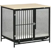 PawHut Hundekäfig, Haustierkäfig Hundebox, Hundehaus, Hundehütte, Indoor