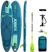 Jobe Aero Yarra SUP Board 10.6 Package Steel Blue, Stand Up Paddleboard (SUP), Wippe, Flach, Blau, Schaum, EVA (Äthylen-Vinylazetat), 140 kg