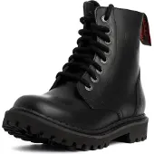 Angry Itch Lederstiefel - 8-Loch Light Schwarz 37