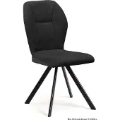 58 aufm Kessel Esszimmerstuhl (2er-Set) Delta 51x92x60 Schwarz/Anthrazit