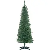 Novzep Künstlicher Weihnachtsbaum 1,5 m Grün mit Ständer und Weihnachtsstern