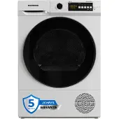 Heinner HHPD-V8T2K, Freistehend, Frontlader, Wärmepumpe, Weiß, Tasten, LED