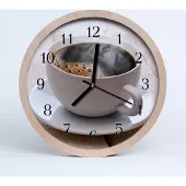 Tulup Holzuhr 30fi cm wanduhr - Kaffee Küche