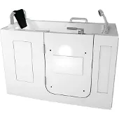 AcquaVapore Sitzwanne Whirlpool Badewanne mit Tür S07WP-TH-B-L 140x76cm