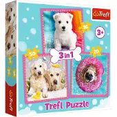 Trefl 3in1 Hunde in der Badewanne 3+