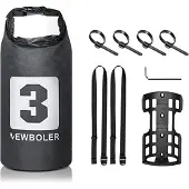 Kkmoon 3L Fahrradgabeltasche, wasserdicht, Rolltop, Trockentasche, Fahrradgabeltasche, Fahrradtasche, Fahrradtasche