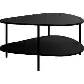Lookway Couchtisch LUMI mit Ablage, schwarz