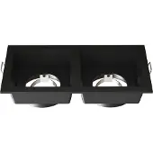 LEDVION LED Einbaustrahler 2-Licht Schwarz
