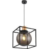 Globo Lighting Hängeleuchte Metall schwarz matt, 1x E27 LED