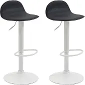 CLP 2er Set Barhocker Lana V2 weiß schwarz