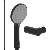 Villeroy & Boch Universal Showers Handbrause-Set (3 in 1 Bundle), Matt Black
