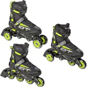 Raven 3in1 Inline Skates Profession Black/Lime 38-42 verstellbar