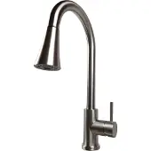 ANW Home Küchenarmatur, Wasserhahn JF-7020S mit ausziehbarer Brause, 2 Funktionen, 400mm