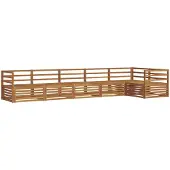 vidaXL Outdoor-Sofagarnitur 6 Stk. Natur