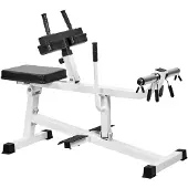 Bad Company Sitzende Wadenmaschine, 4-fach höhenverstellbar, bis 150 kg, für 30/31 mm und 50/51 mm Hantelscheiben