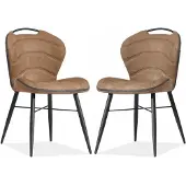 MX Sofa Esszimmerstuhl Talent Luxor Farbe: Cognac (2er-Set)