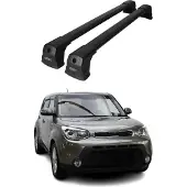 Omtec 4024913B Dachreling Dachträger Aluminium 75 kg Max für KIA SOUL II (PS)