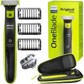 Philips OneBlade QP2724/10 Rasierer Set Schwarz Grün mit Etui Trimmer