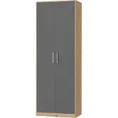 SMARTBett GmbH SMARTBett Schrank Kleiderschrank Aktenschrank 80 cm Wildeiche/Anthrazit