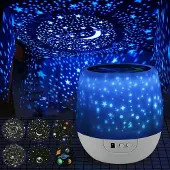 Welikera Nachtlicht 6 Filmes LED Projektor Sternenhimmel,Lampe Nachtlicht für Geschenk