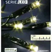 Star Micronics LED Lichterkette 12m 96er warmweiß Kabel Schwarz außen 476-56