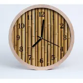 Tulup Holzuhr 30fi cm wanduhr - Bambus Bambus