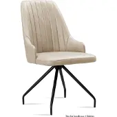 58 aufm Kessel Esszimmerstuhl (4er-Set) Dilara 52x91x60 Schwarz/Natur