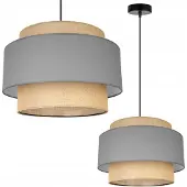 Light11 HOME Boho Pendelleuchte Jute Lampenschirm – Hängelampe Deckenleuchte Naturstil