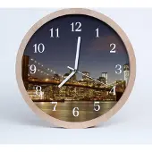 Tulup Holzuhr 30fi cm wanduhr - Nachtlicht