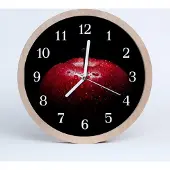 Tulup Holzuhr 30fi cm wanduhr - Apfel Wohnzimmer