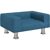 Syfax Kindersofa Blau 50x40x26,5 cm Samt