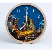 Tulup Holzuhr 20fi cm wanduhr - Stadt Stadt