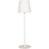 Clayre & Eef Tischlampe Ø 11x36 cm Weiß Metall