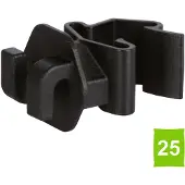 Kerbl AKO T-Pfosten Seilisolator, schwarz, 25 Stück