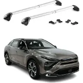 Aurilis Dachträger Grundträger für Citroen C5X 2022-2025 Aluminium Silber 2 tlg ABE