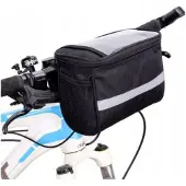Emeco Fahrrad Tasche Lenkertasche Fahrradtasche mit Fenster Für Karte Handy Navi Route