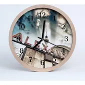 Tulup Holzuhr 20fi cm wanduhr - Monument Platz